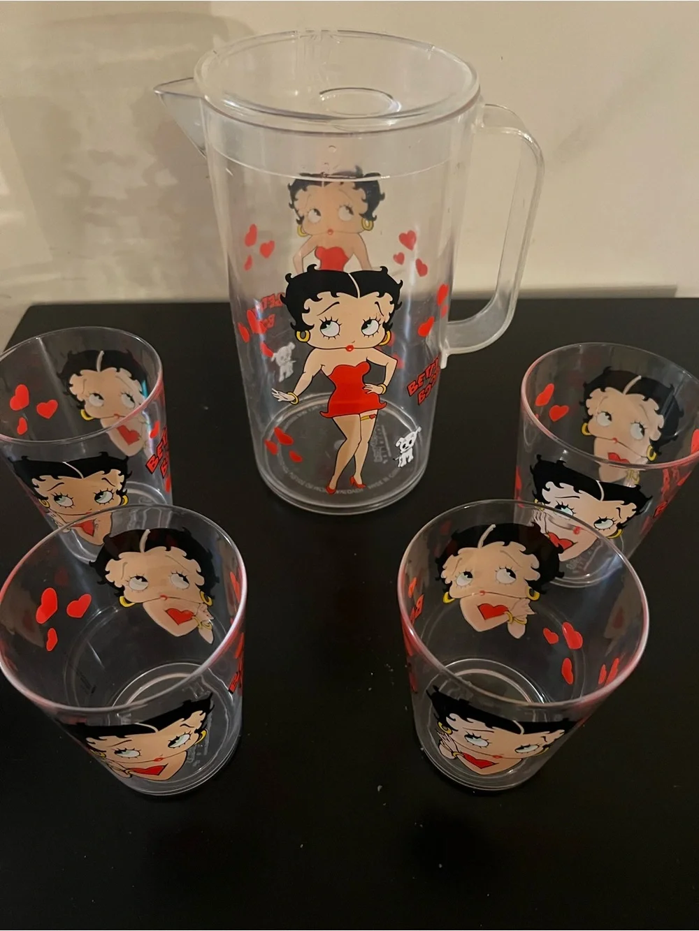 Betty Boop Red and Black  Supplies & Collectible Set